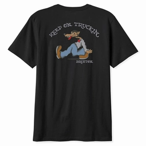 Brixton Stride Taylored T-Shirt - Black Baby Clothes Music