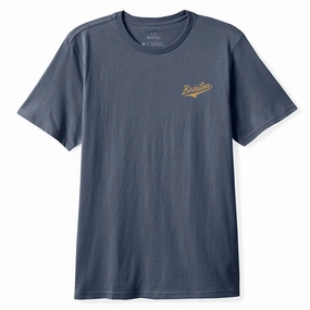 Brixton The League T-Shirt - Washed Navy Worn Wash Invitations Beauty Tools