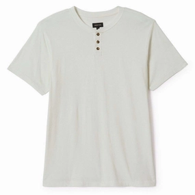 Brixton Vintage Reserve Henley Shirt - Off White Sol Wash Tablets Gloves