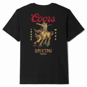 Brixton x Coors Bound T-Shirt - Black Bikes Copiers