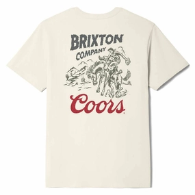 Brixton x Coors Canyon T-Shirt - Cream Decals Fitness Gear