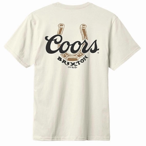Brixton x Coors Luck T-Shirt - Natural Vegetarian Comedy Shows