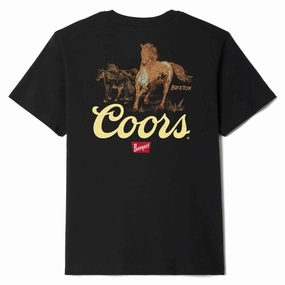 Brixton x Coors Roam T-Shirt - Black Stamps Conditioner