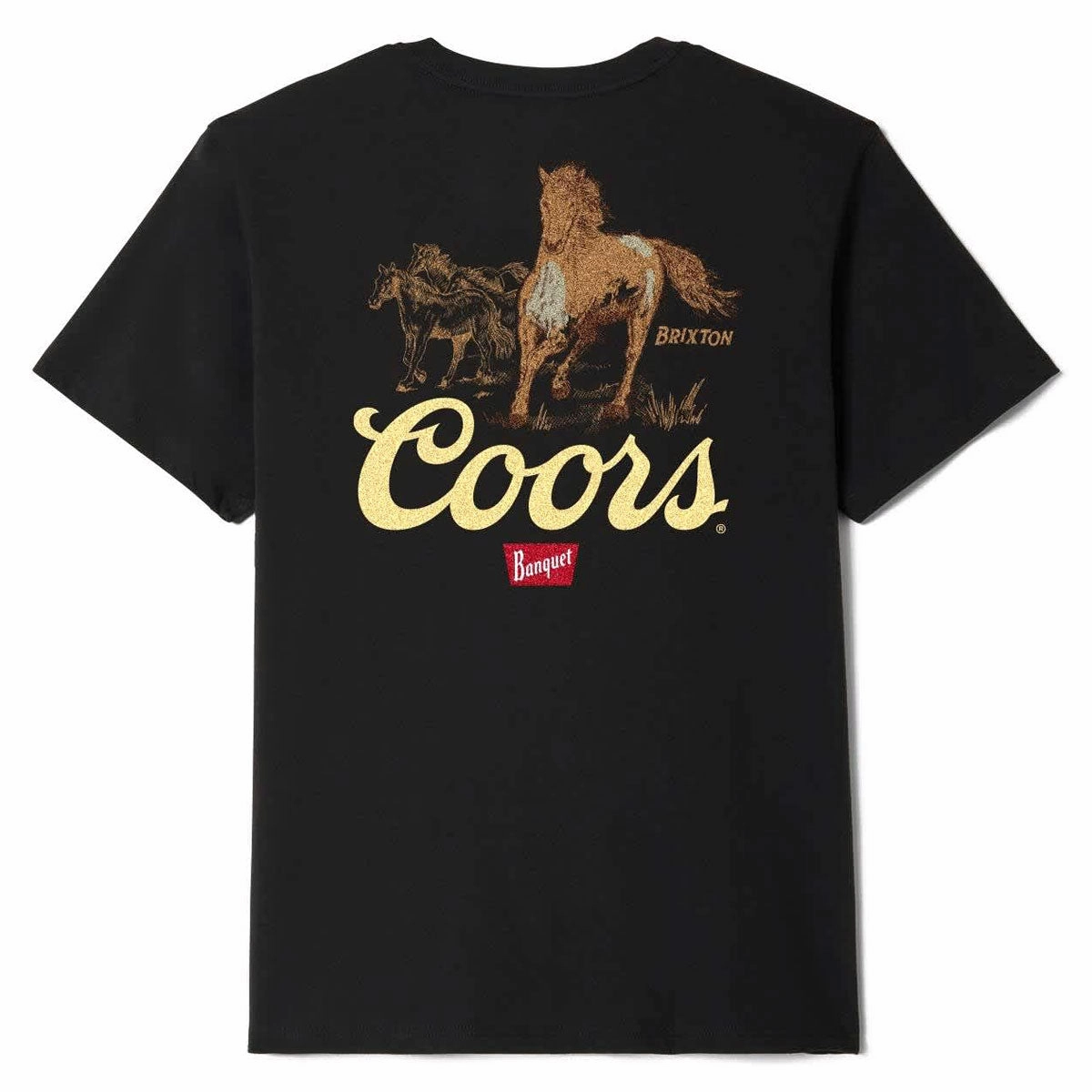 Brixton x Coors Roam T-Shirt - Black Stamps Conditioner