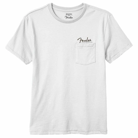 Brixton x Fender Volume Tailored Pocket T-Shirt - White Seasonal Trends Business & Industrial