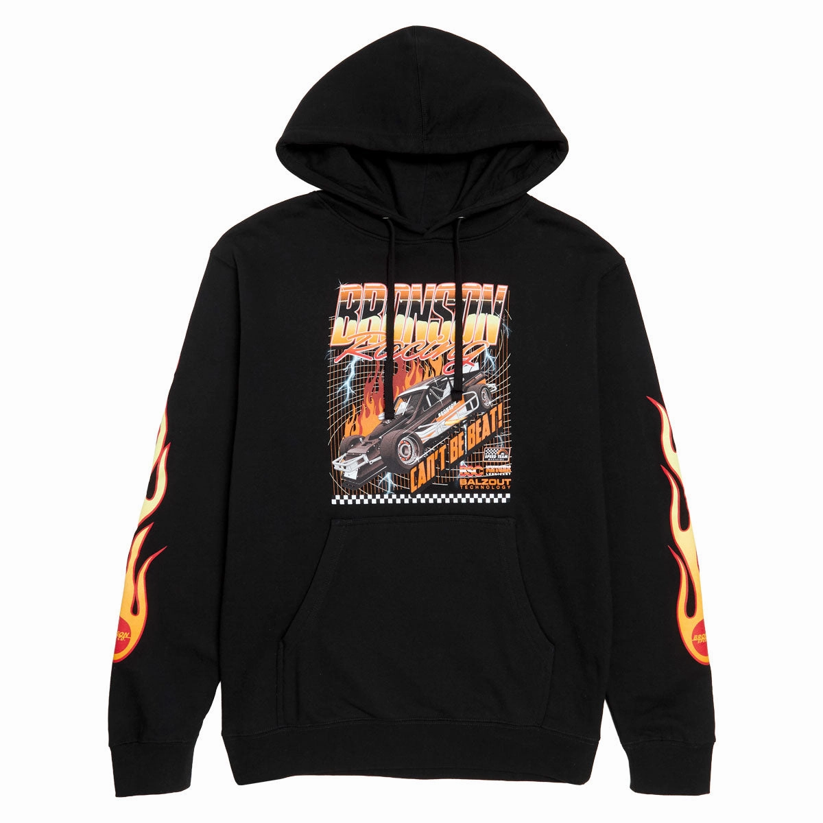 Bronson Racing Raw Hoodie - Black Fitness Trackers Workwear
