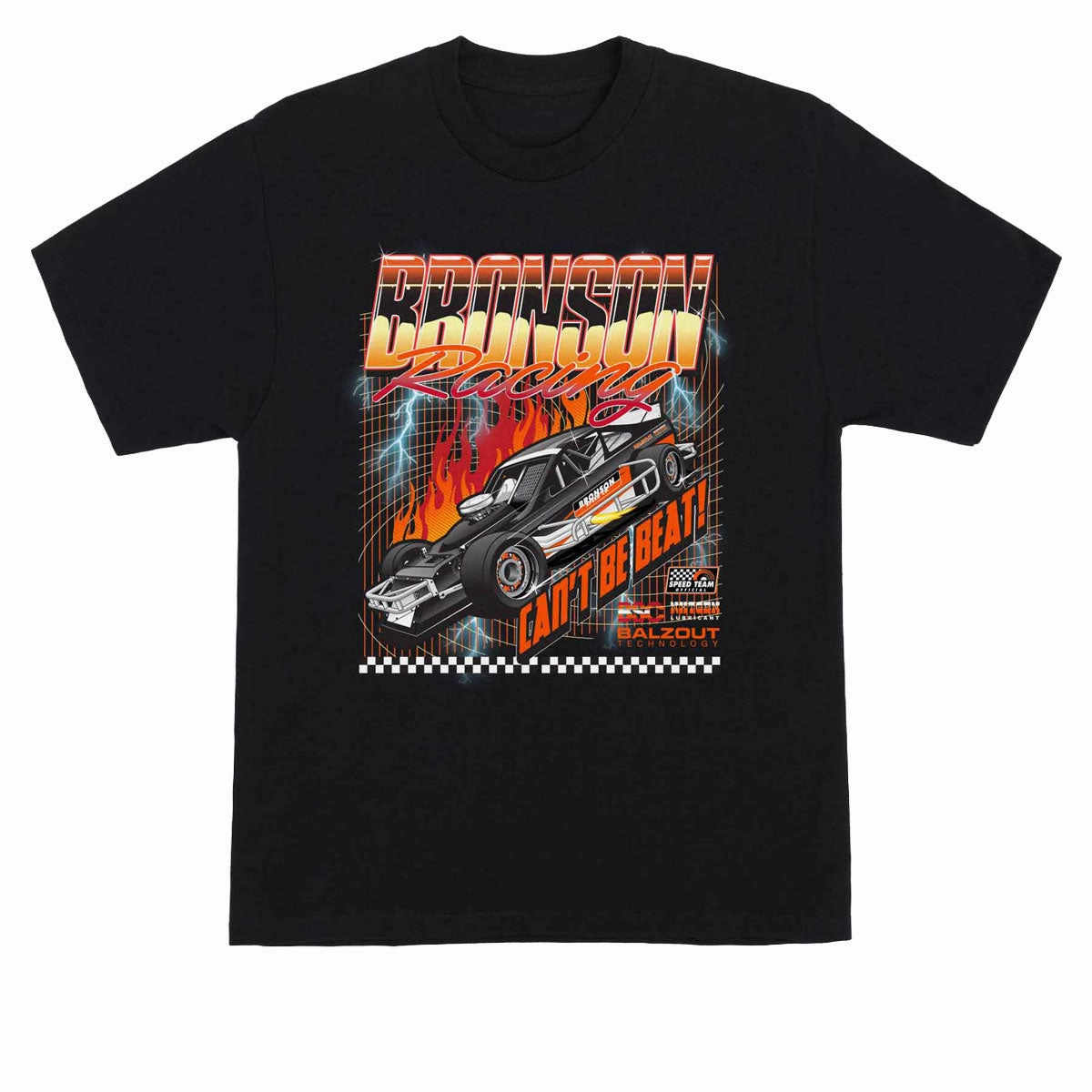 Bronson Racing Raw T-Shirt - Black Pet Clothes Newspapers
