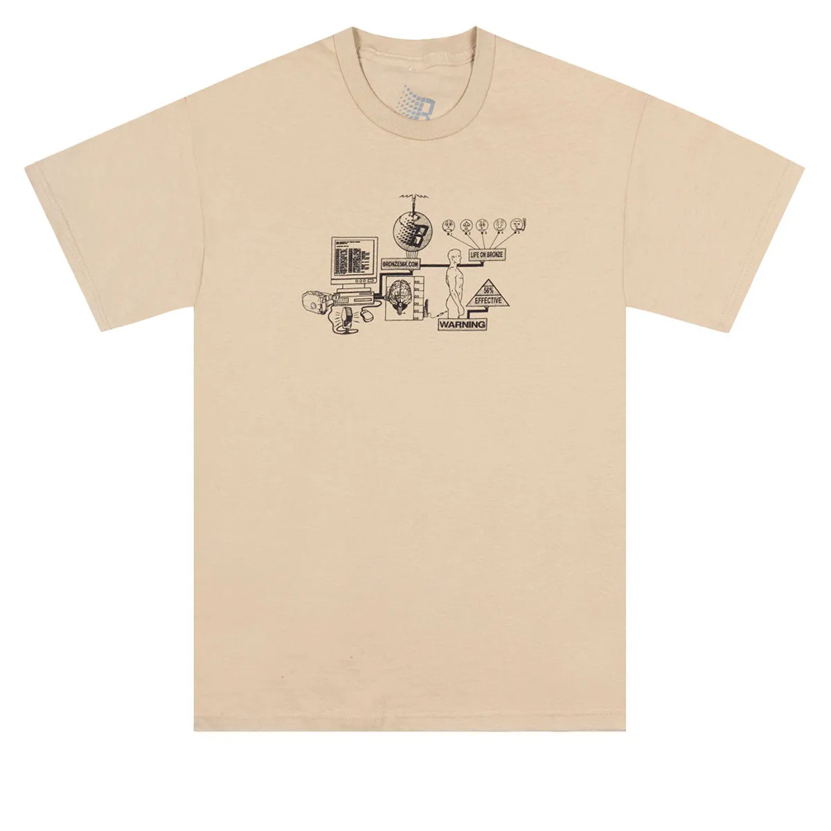 Bronze 56k Locked In T-Shirt - Sand Flights Band Merch