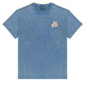 Building Materials RIPNDIP Nermal S Thompson Pocket T-Shirt - Slate Mineral Wash Manga