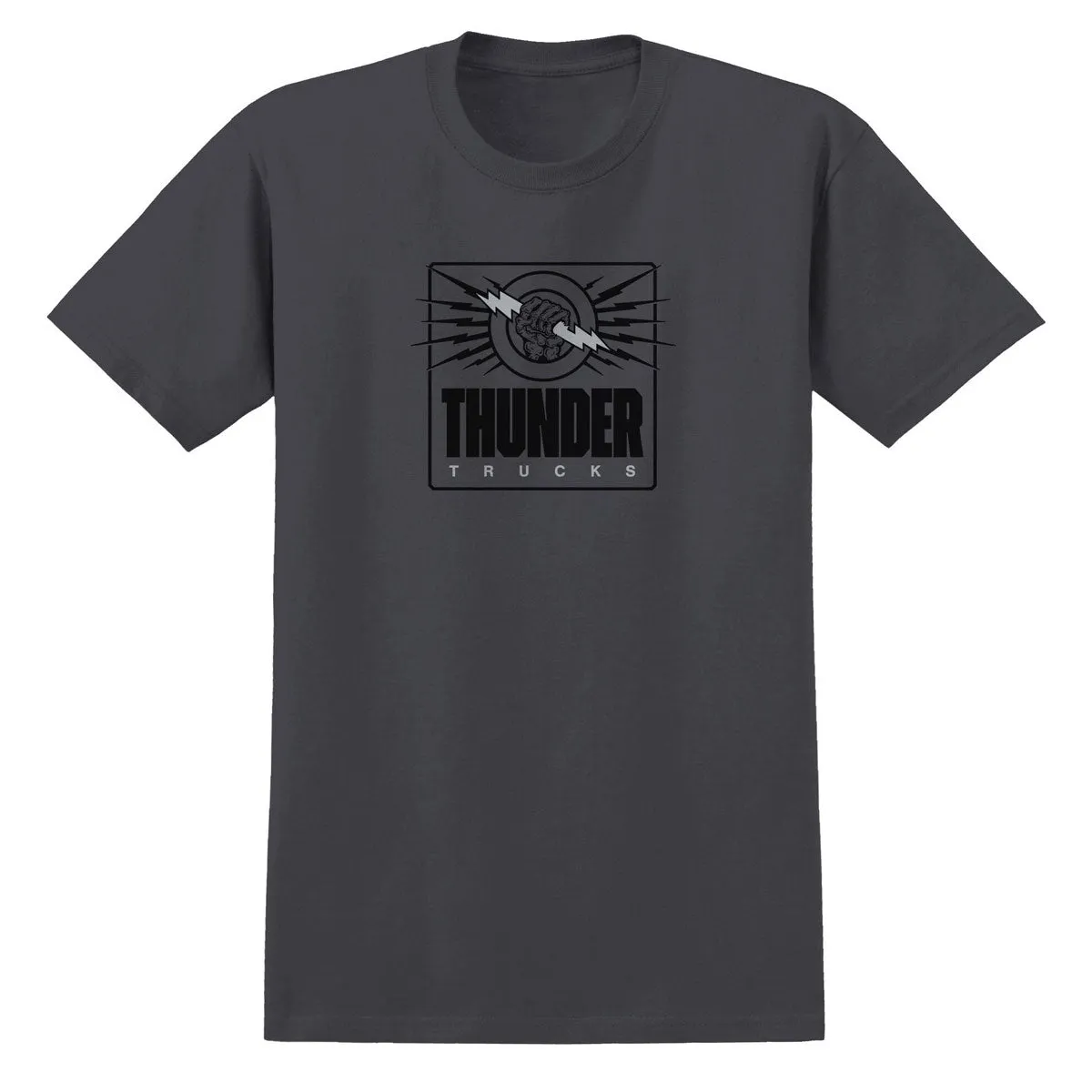 Building Materials Thunder Live Wire T-Shirt - Charcoal/Black/Grey Print Pop Culture