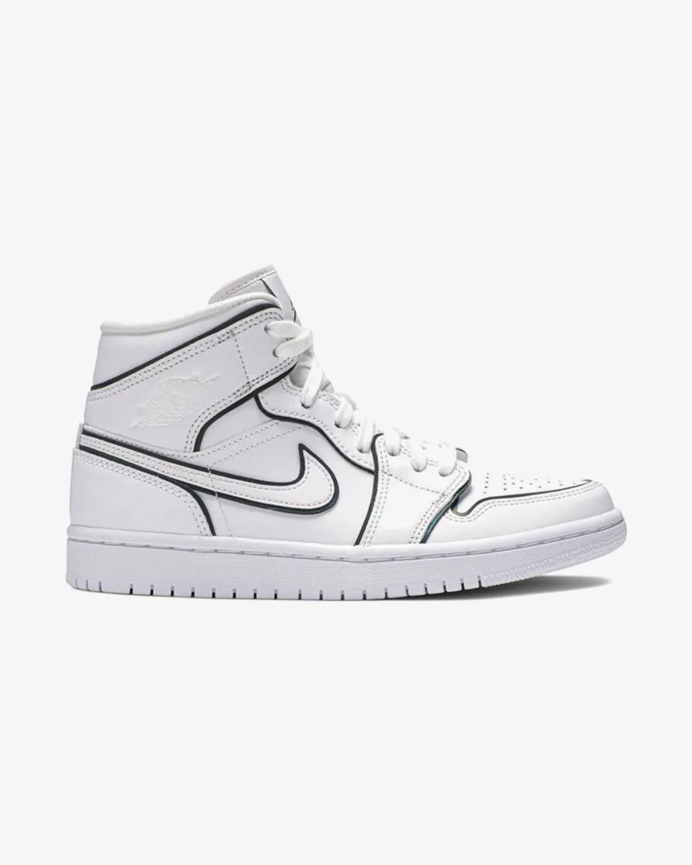 NIKE AIR JORDAN1 MID SE WMNS IRIDESCENT REFLECTIVE WHITE Modern Flair