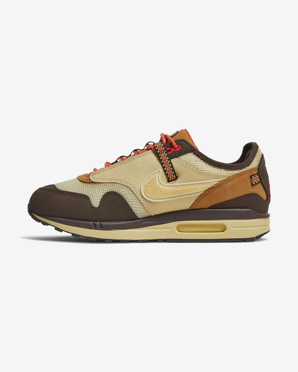 Built-in silhouette NIKE AIR MAX 1 X TRAVIS SCOTT 'BAROQUE BROWN'