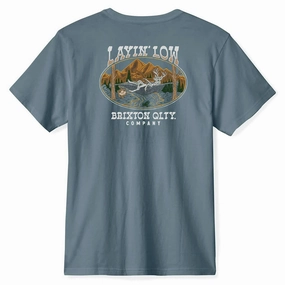 Car Audio Brixton Layin' Low T-Shirt - Basalt Modern Fashion