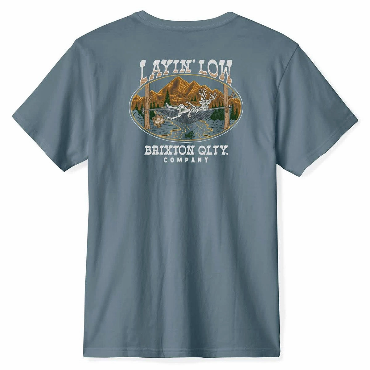 Car Audio Brixton Layin' Low T-Shirt - Basalt Modern Fashion