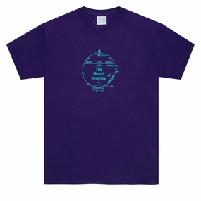 Car Audio Sci-Fi Fantasy The Heros Journey T-Shirt - Sport Purple Denim Basics