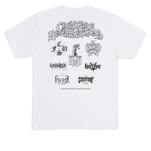 Card Games Creature Resurrection XX T-Shirt - White Bikes