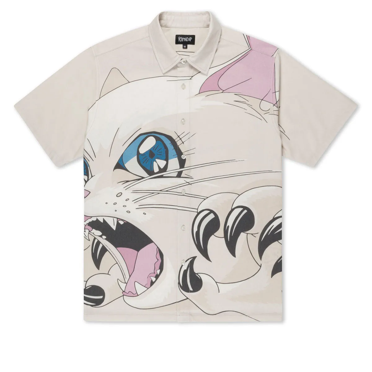 Cards RIPNDIP Metal Claw Button Up Shirt - Bone Magazines
