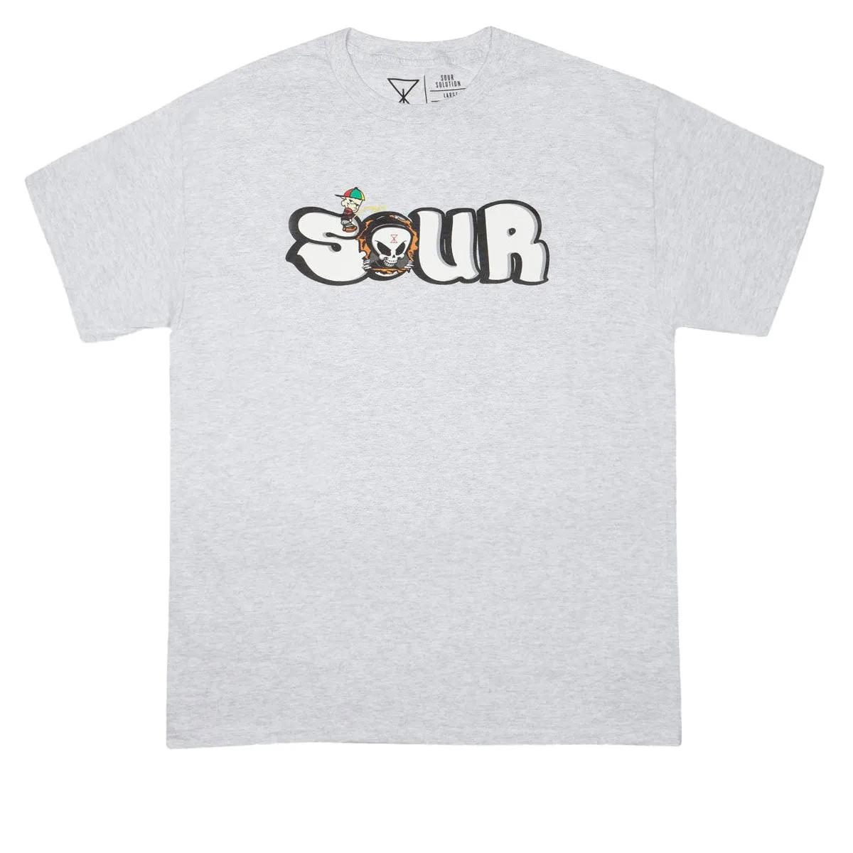 Cards Sour Solution Grant Piss T-Shirt - Grey Ratings