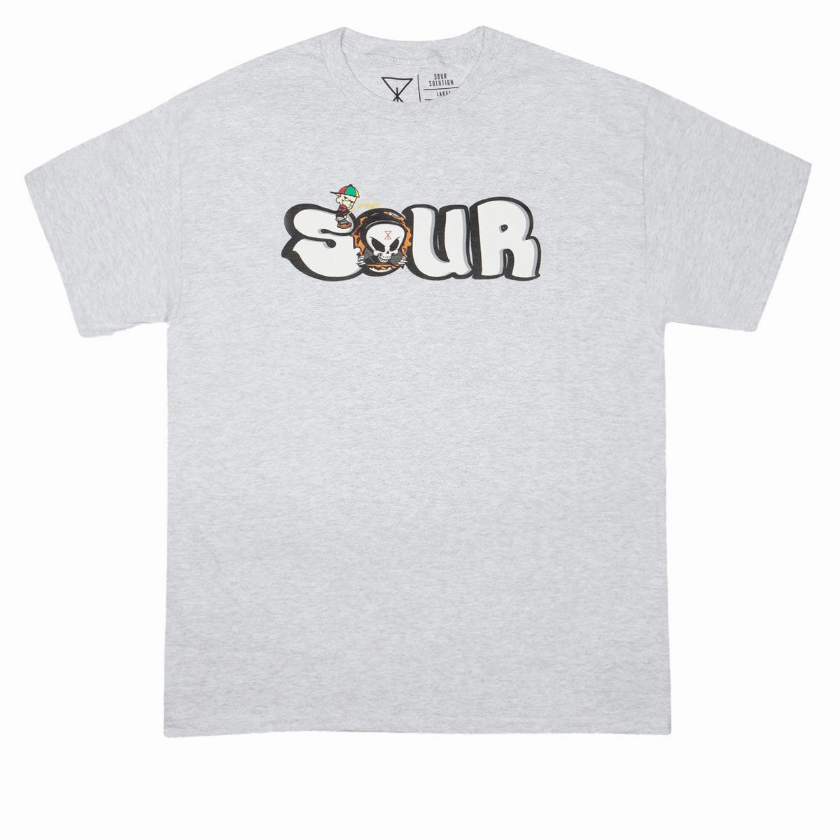 Cards Sour Solution Grant Piss T-Shirt - Grey Ratings