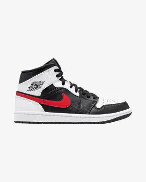 NIKE AIR JORDAN1 MID BLACK CHILE RED GS Easy Fit