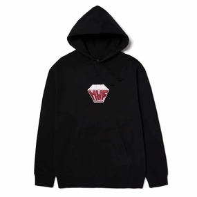 Casual Wear HUF Big Block Hoodie - Black Nails