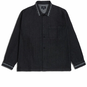CCS Box Denim Shirt - Chain Black Uniforms Organic Food