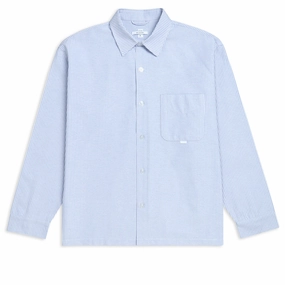 CCS Box Oxford Shirt - Blue Stripe Scarves Vitamins