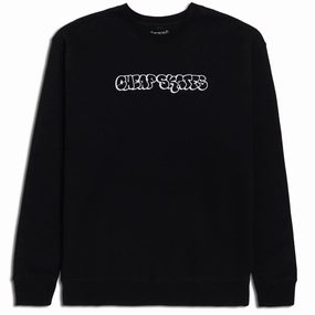 CCS Cheap Skates Tag Heavy Crewneck Sweatshirt - Black Trendy Clothing Hiking Boots