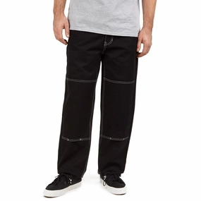 CCS Double Knee Original Relaxed Canvas Pants - Black/White Bubble Wrap Seat Covers