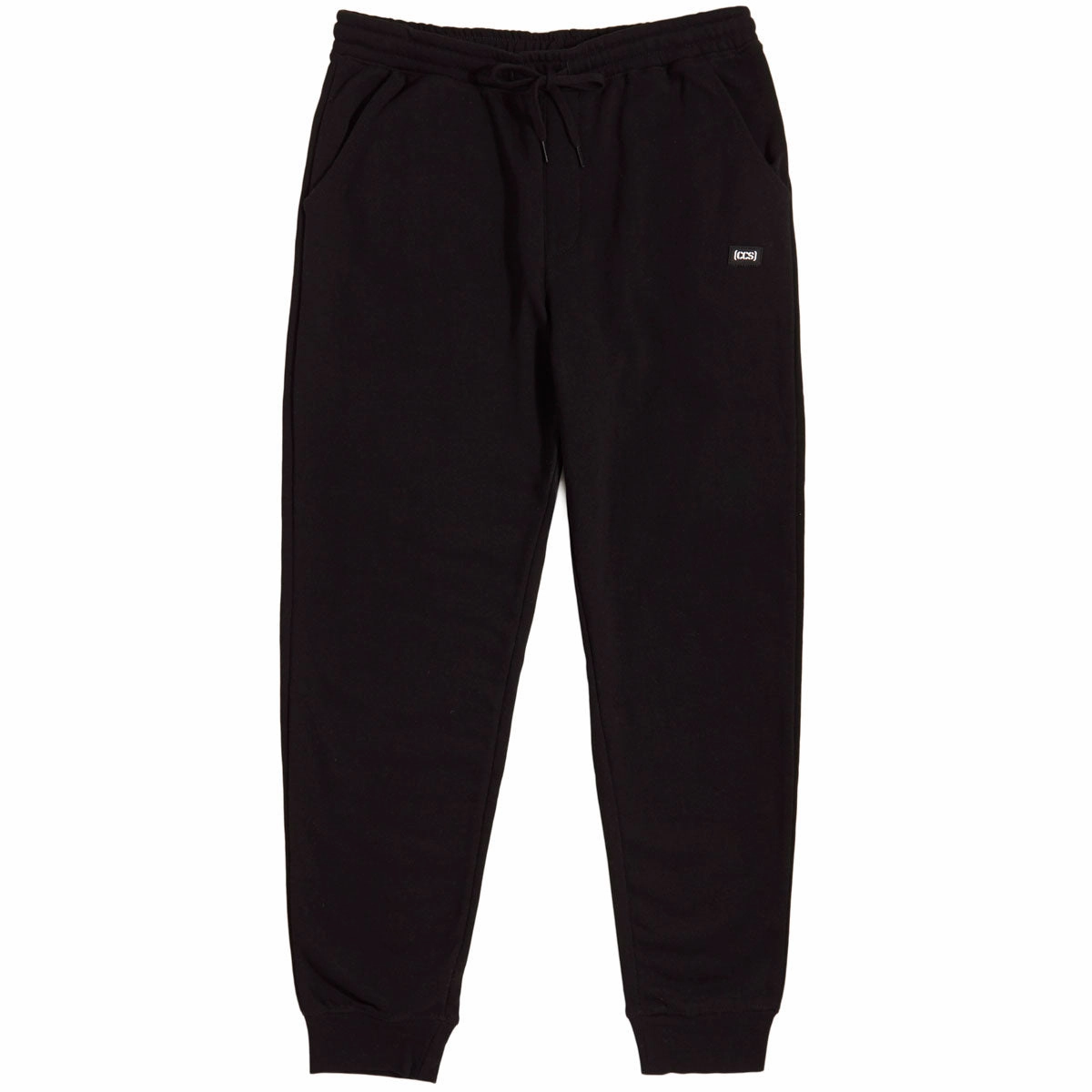 CCS Logo Rubber Patch Sweat Pants - Black Stylish Outfits Sustainable Materials