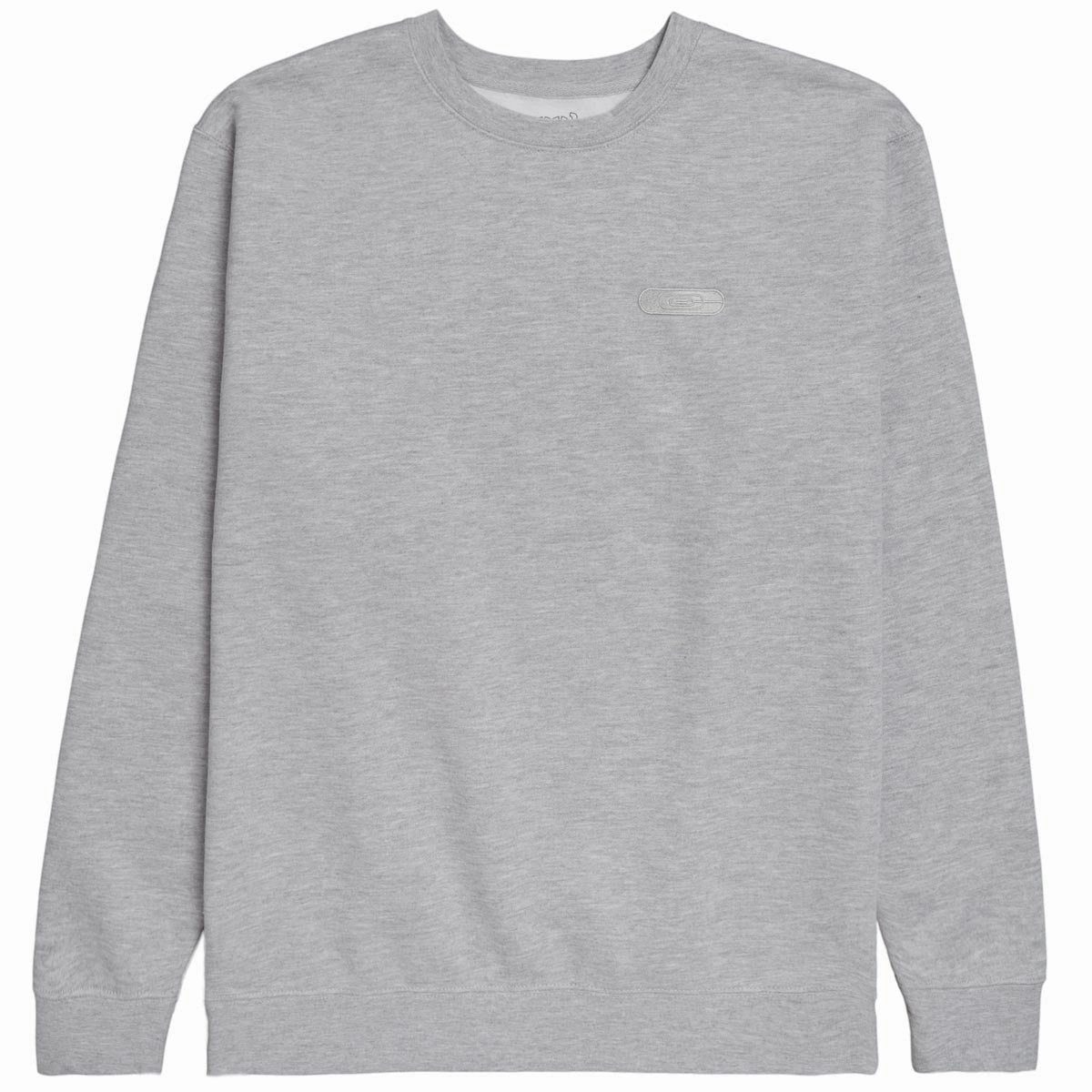 CCS Nested Logo Heavy Crewneck Sweatshirt - Heather Grey First Aid Kits Makeup Removers