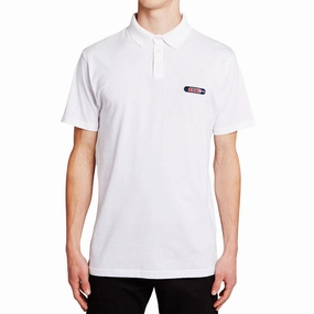CCS Nested Polo Shirt - White Medical Uniforms Athletic Footwear