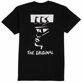 CCS OG Face T-Shirt - Black/Glow White Swim Gear Art Prints