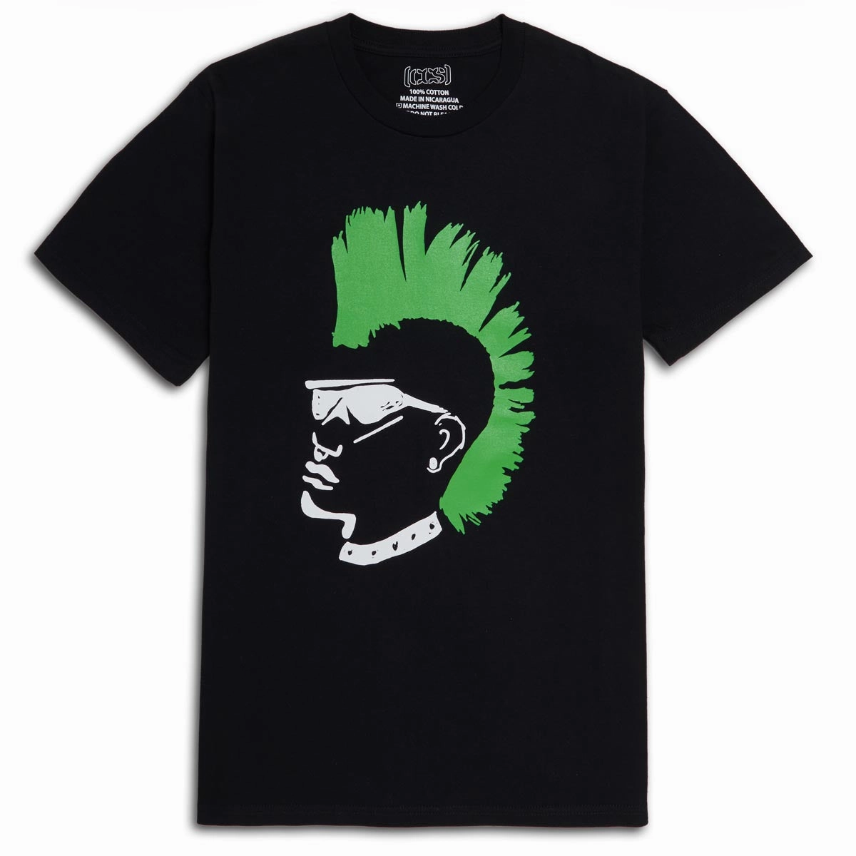 CCS OG Punk T-Shirt - Black/Green Sustainable Fashion Tires