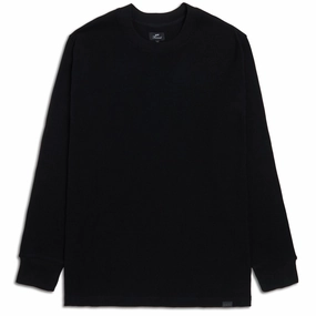CCS OG Waffle Knit Thermal Shirt - Black Hoodies Baseball Cards