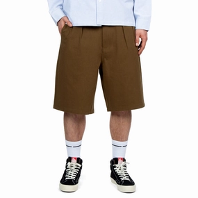 CCS Pleated Chino Shorts - Brown Audiobooks Magic: The Gathering