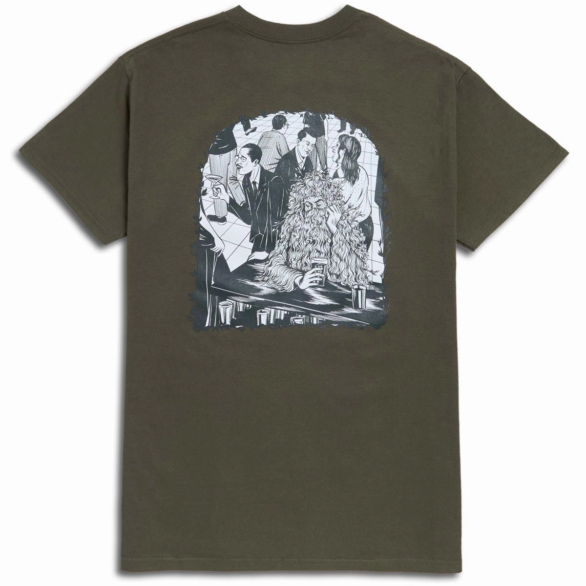 CCS Social Camouflage Bar T-Shirt - Olive Fitness Trackers Printers