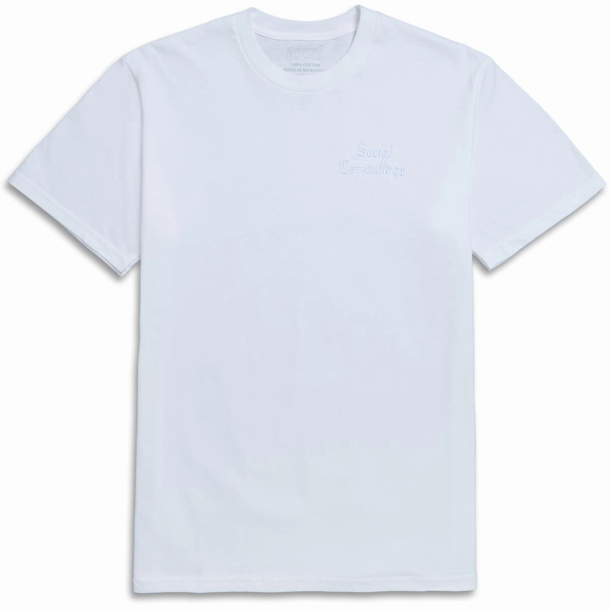 CCS Social Camouflage Embroidered T-Shirt - White Medical Uniforms Tools