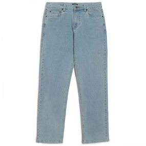 CCS Straight Stretch Denim Jeans - 12oz Bleach Wash Movies Gloves