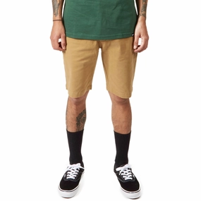 CCS Stretch Chino Shorts - Khaki Hot Tubs Oil