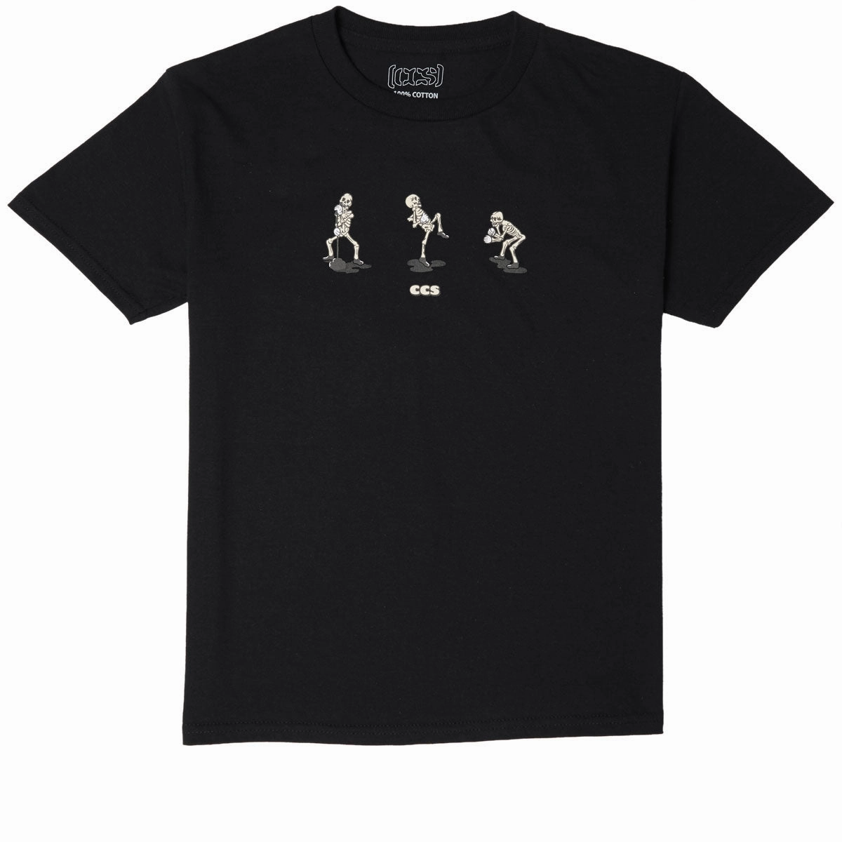 CCS Youth Vine Skeleton T-Shirt - Black/Bone/Noir Janitorial Supplies Manga