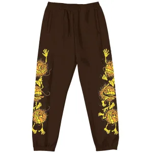 CDs Anti-Hero Grimple Stack Sweat Pants - Brown/Orange/Yellow/Black Planters