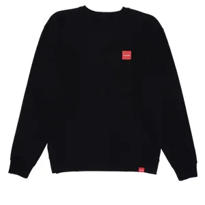 CDs Chocolate Square Label Crew Sweatshirt - Black Packaging Materials