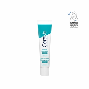CeraVe Blemish Control Gel Facial Moisturiser For Acne & Blemishes with Glycolic Acid and Lactic Acid AHA/BHA 40ml