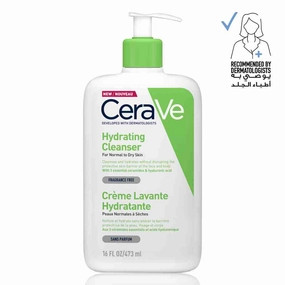 Cerave Hydrating Cleanser for Normal to Dry Skin with Hyaluronic Acid 473Ml