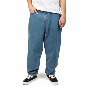 Chargers CCS Baggy Taper Denim Jeans - Medium Wash Motorcycle Gear
