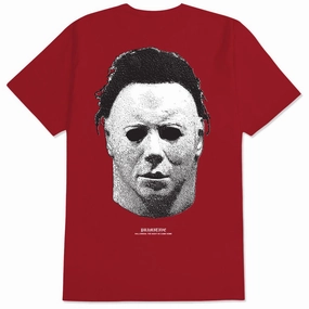 Chargers Primitive x Halloween Mask T-Shirt - Cardinal Scissors