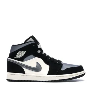 Casual Style Jumping Support NIKE AIR JORDAN1 MID SE SATIN GREY TOE -