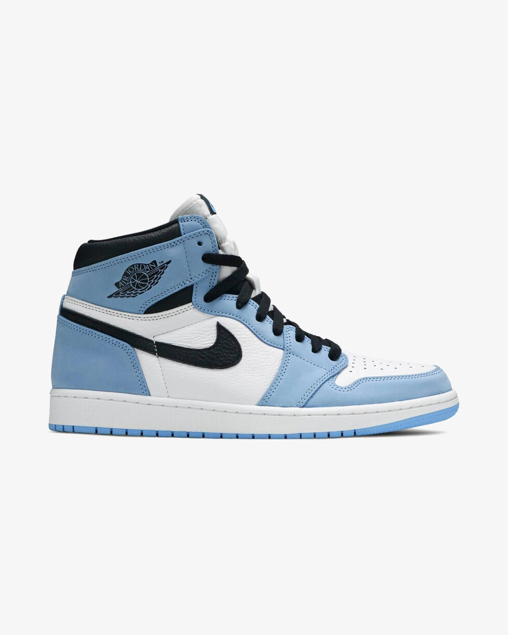 Foot Glide Comfortable Sole NIKE AIR JORDAN1 RETRO HIGH OG WHITE UNIVERSITY BLUE
