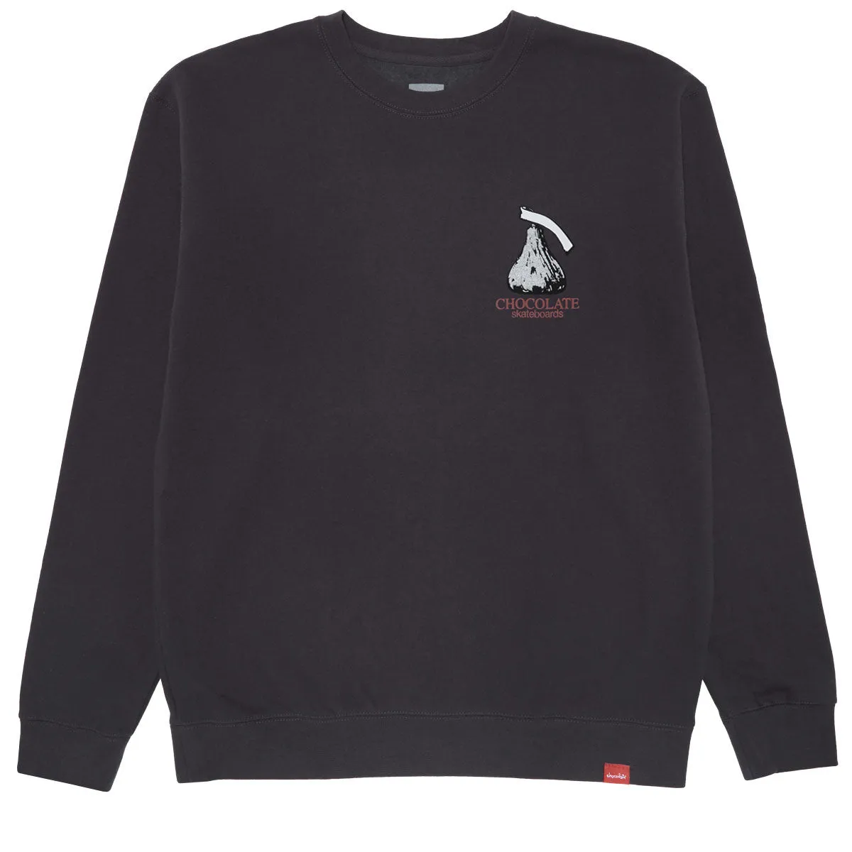 Chocolate Kiss Crewneck Sweatshirt - Charcoal Heather Laptop Bags Fitness Trackers